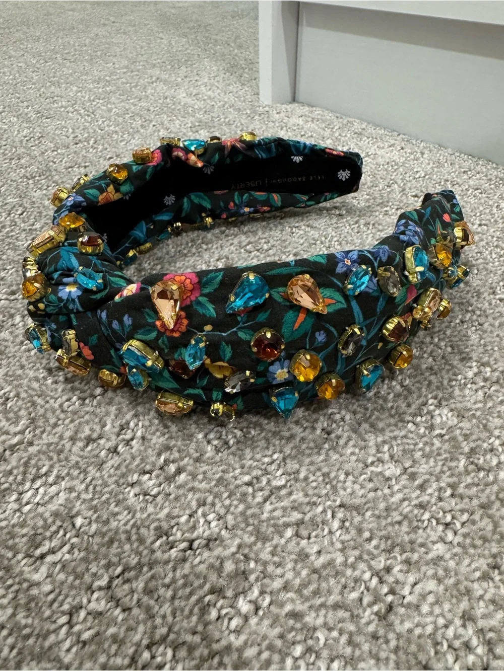 Brand New Lele Sadoughi x Liberty Candy Jeweled Knotted Headband.